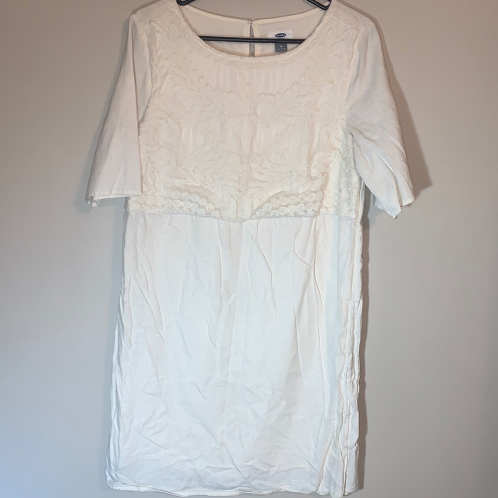 Old Navy Embroidered Dress- 100% Cotton